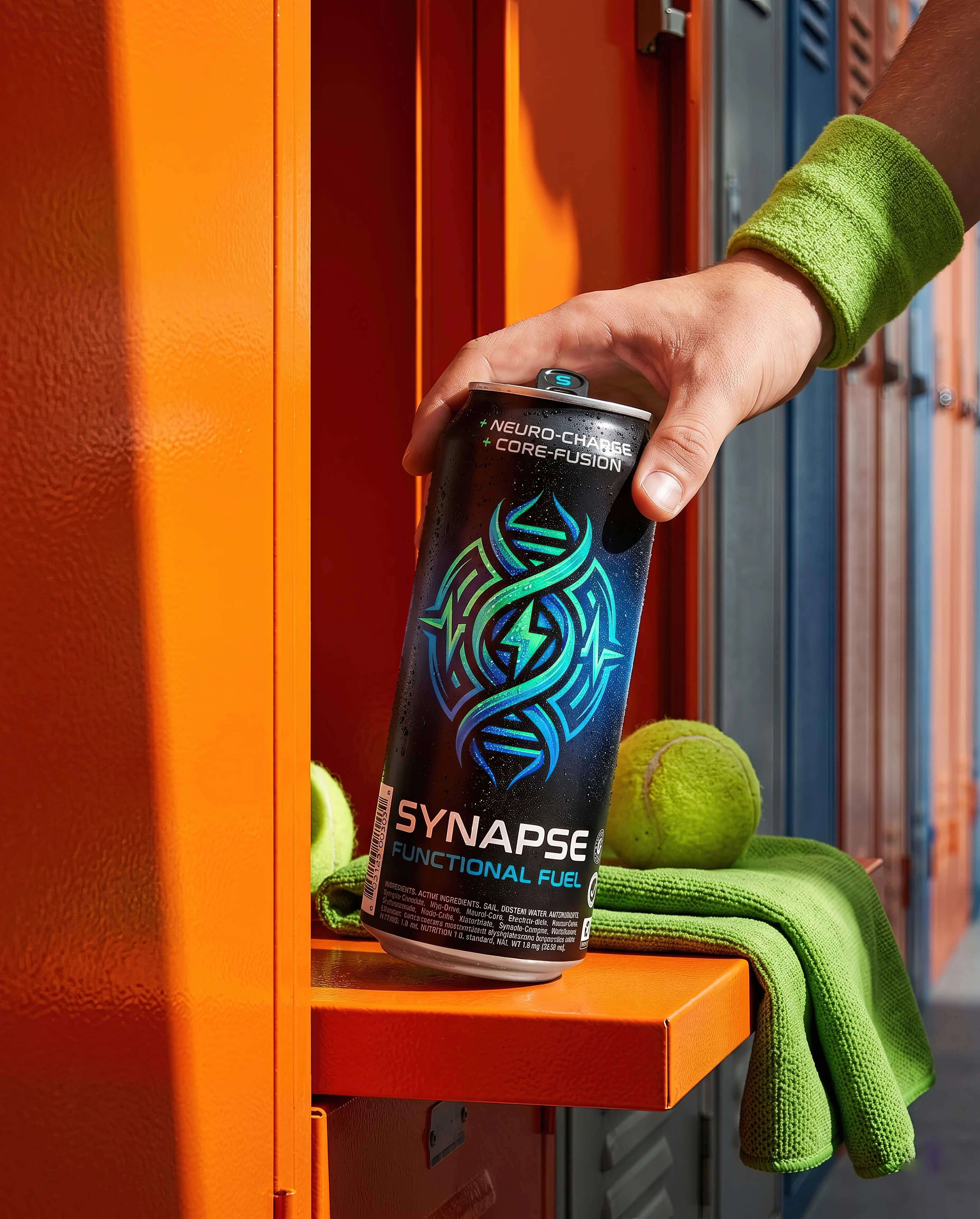 Elite energy drink launch visual