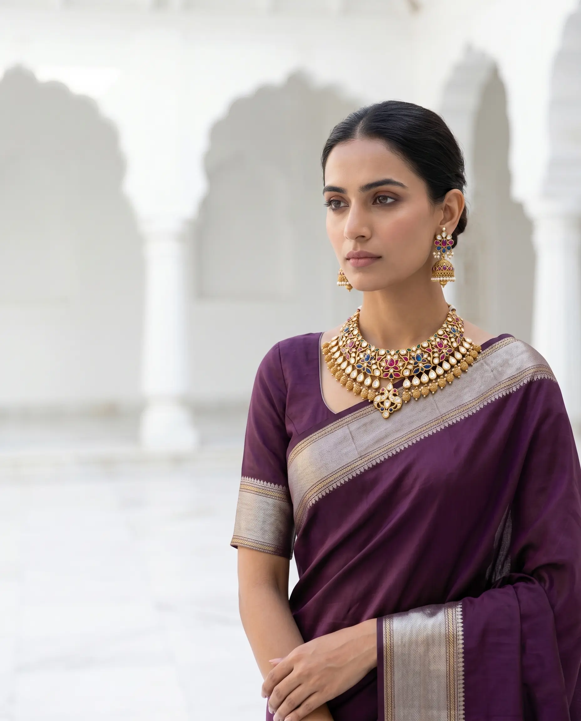 Traditional jewellery model campaign